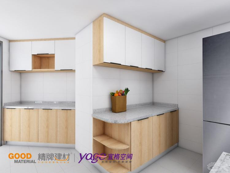 看瓷磚的空閑時(shí)間還能改櫥柜方案，方便！ 體驗(yàn)宜格空間現(xiàn)場(chǎng)實(shí)時(shí)修改效果圖