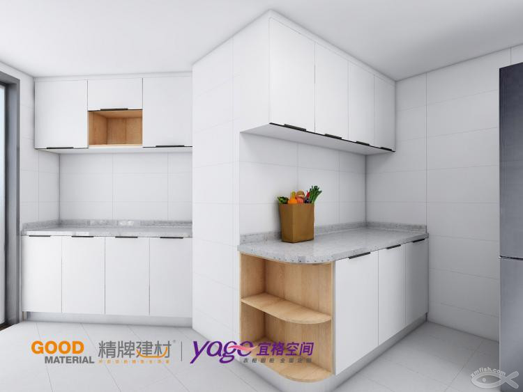 看瓷磚的空閑時(shí)間還能改櫥柜方案，方便！ 體驗(yàn)宜格空間現(xiàn)場(chǎng)實(shí)時(shí)修改效果圖