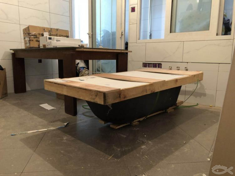 一家四口期盼已久的浴缸入場啦！歡迎你丫！