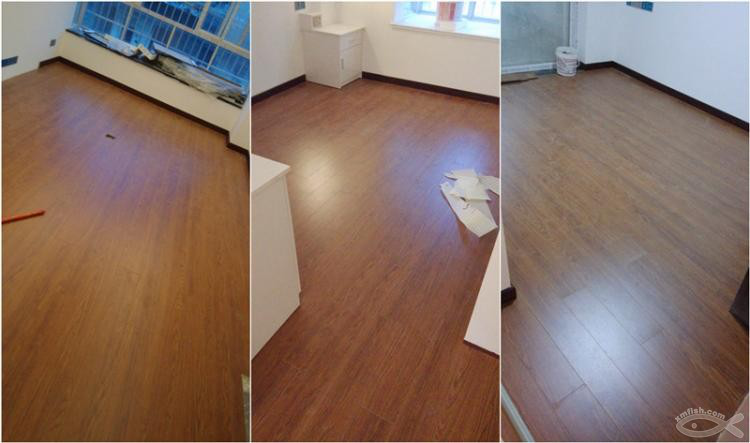 10月24日，木地板裝完，家終于像樣了